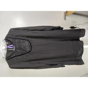 Seraphine Elegant Black Lace Detail Maternity Dress